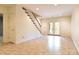 Finished basement features a spacious recreation area, tile flooring, and exterior access at 165 Clearview Point Dr, Mount Gilead, NC 27306
