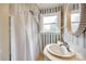 Clean bathroom with a shower/tub combo and updated vanity at 3811 Sherer Rd, Sharon, SC 29742