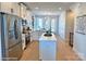Modern kitchen featuring stainless steel appliances and a large island at 1017 North End Dr # 27, Charlotte, NC 28206