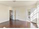 Hardwood floor bedroom with access to other rooms and hallway at 615 Peach St, Shelby, NC 28150