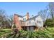 Brick and white two story home with detached garage at 615 Peach St, Shelby, NC 28150