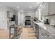 Modern kitchen with stainless steel appliances and island at 310 New Bern Ave, Statesville, NC 28677
