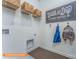 Convenient laundry room with shelving and hanging space at 1205 Red River Dr, Salisbury, NC 28144