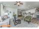 Spacious living room, open to kitchen and dining area at 1205 Red River Dr, Salisbury, NC 28144