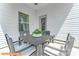 Small patio with table and chairs at 1205 Red River Dr, Salisbury, NC 28144