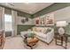 Fun recreation room with a sectional sofa and movie posters at 1205 Red River Dr, Salisbury, NC 28144