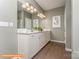 Elegant bathroom with double vanity and tile flooring at 1205 Red River Dr, Salisbury, NC 28144