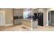 Modern kitchen with gray cabinets and granite countertops at 00 Wilson Ct # 11, Lincolnton, NC 28092