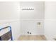 Laundry room with vinyl flooring and light colored walls at 215 Bethesda Rd, Statesville, NC 28677
