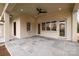 Covered patio with flagstone flooring and French doors at 4013 Nettie Ct # 6, Charlotte, NC 28211