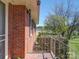 Front porch details of brick ranch house at 112 W Highway 218 Rd, Monroe, NC 28110