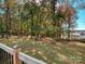 Spacious backyard with wooded area and grassy lawn at 111 Bobby Lee Ln # 18, Mooresville, NC 28115
