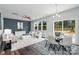 Bright dining area with sliding glass doors leading to backyard at 108 1St St, Huntersville, NC 28078