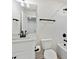 Modern bathroom with white vanity and black accents at 1005 Piper Meadows Dr # 1, Waxhaw, NC 28173
