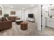 Finished basement with living area and adjacent bathroom at 1005 Piper Meadows Dr # 1, Waxhaw, NC 28173