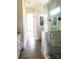 Elegant bathroom with a glass shower, white subway tile, and double vanity at 139 Dabbling Duck Cir, Mooresville, NC 28117