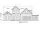 Front elevation plan of a two story house with a three car garage at 139 Dabbling Duck Cir, Mooresville, NC 28117