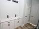 Double vanity bathroom with white cabinets at 9617 Hwy 52 N None # 3, Wadesboro, NC 28170