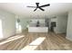 White kitchen with an island and stainless steel appliances at 9617 Hwy 52 N None # 3, Wadesboro, NC 28170