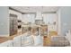 Modern kitchen with stainless steel appliances and island at 130 Cherokee Rd # 102, Charlotte, NC 28207