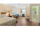 Bright bedroom featuring built-in desk and ensuite bath at 205 Vauxhall Dr, Shelby, NC 28150