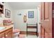 Small bathroom with toilet, sink, and shower at 205 Vauxhall Dr, Shelby, NC 28150