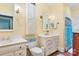 Bathroom with double vanity and a shower/tub combo at 205 Vauxhall Dr, Shelby, NC 28150