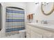 Updated bathroom with a shower/tub and new vanity at 205 Vauxhall Dr, Shelby, NC 28150