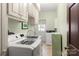 Laundry room with washer, dryer, and utility sink at 205 Vauxhall Dr, Shelby, NC 28150