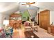 Spacious bonus room with kitchenette and seating area at 205 Vauxhall Dr, Shelby, NC 28150
