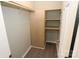Closet with wood shelving and hanging rod at 412 Lakeview Dr, Wadesboro, NC 28170