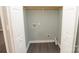 Laundry room with built-in shelving and hookups at 412 Lakeview Dr, Wadesboro, NC 28170
