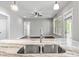 Stainless steel sink and granite countertop kitchen island at 121 Arboretum Way, Shelby, NC 28152