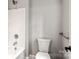 Clean bathroom with a shower/tub combo and grab bars at 121 Arboretum Way, Shelby, NC 28152