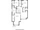 Upper floor plan showing three bedrooms, two bathrooms, and laundry at 7362 Hemlock Ct, Denver, NC 28037