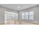 Open living room with hardwood floors and ceiling fan at 3045 Trace Meadow Ct, York, SC 29745