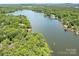 Lakefront property shown in wide aerial view of Lake Wylie at 1665 Bowater Rd, Rock Hill, SC 29732