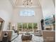 Spacious Gathering room with high ceilings, large windows, and access to the pool at 9044 Island Point Rd, Charlotte, NC 28278