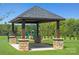 Relaxing community gazebo with stone base, near playground at 634 Cashion Rd, York, SC 29745