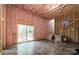 Unfinished basement with sliding glass door and room for a basketball goal at 539 N C Ave, Maiden, NC 28650