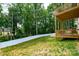 Deck with wooded views and a privacy fence at 539 N C Ave, Maiden, NC 28650