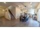 Open kitchen with island and stainless steel appliances at 424 Wharton St, Monroe, NC 28110