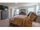 Cozy bedroom with a queen bed and ensuite bathroom at 424 Wharton St, Monroe, NC 28110