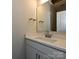 Modern bathroom with white vanity and quartz countertop at 1217 E 34Th St # Csw0316, Charlotte, NC 28205