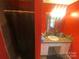 Bathroom with single vanity and shower/tub combo at 6401 N Matson St, Kershaw, SC 29067