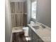 Updated bathroom with a walk-in shower and modern vanity at 7067 Citation St, York, SC 29745