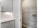 Walk-in pantry with wire shelving; great for storage at 6280 Culbert St # 190, Harrisburg, NC 28075