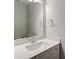 Modern powder room with quartz countertop and chrome fixtures at 6280 Culbert St # 190, Harrisburg, NC 28075