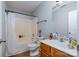 Clean bathroom, includes a tub shower combo at 1820 Oakdale Green Dr, Charlotte, NC 28216