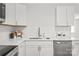 Modern white kitchen with quartz countertops at 2115 Dallas Stanley Hwy, Stanley, NC 28164